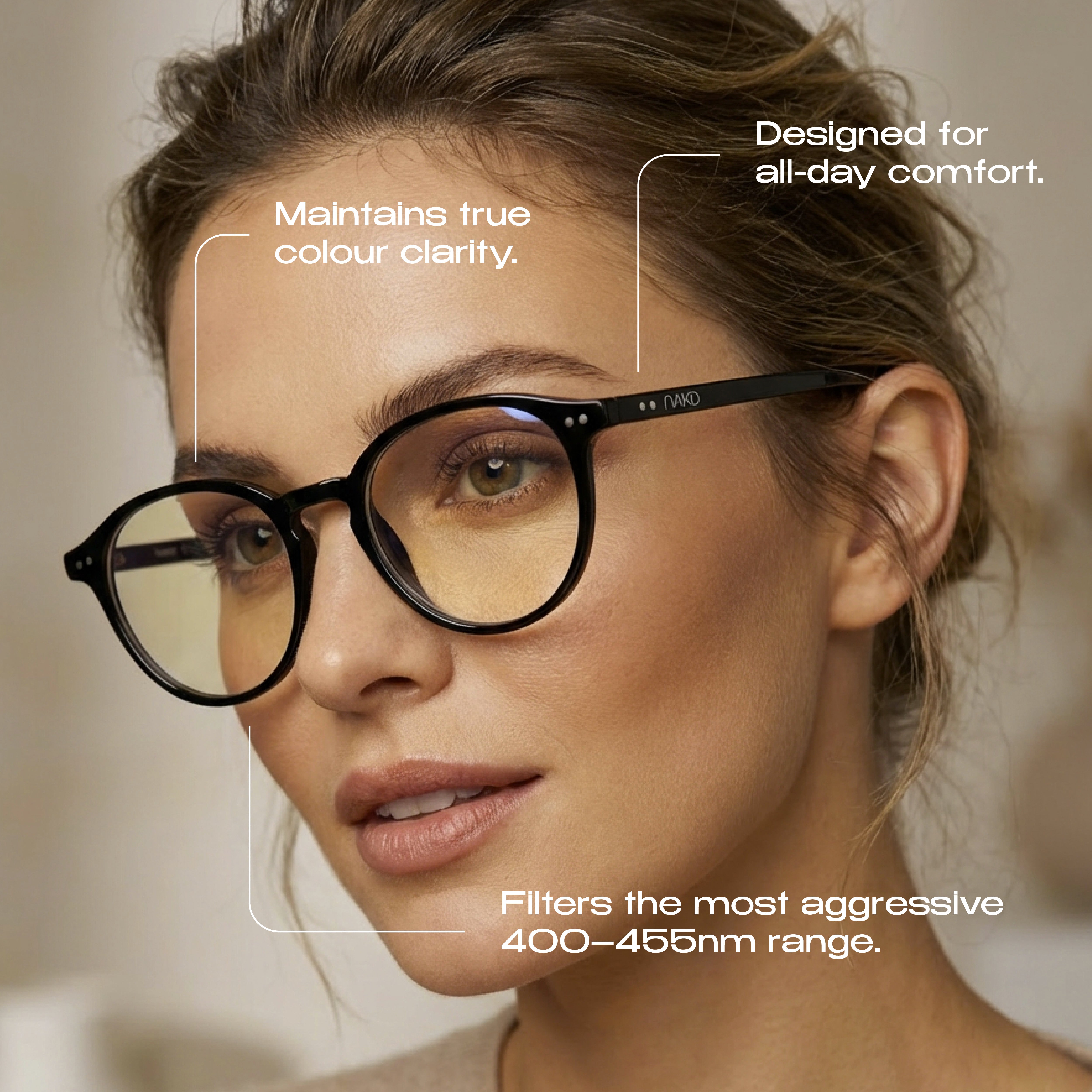 NAKD Day — Blue Light Glasses for Screens (Negative Ion Frames)