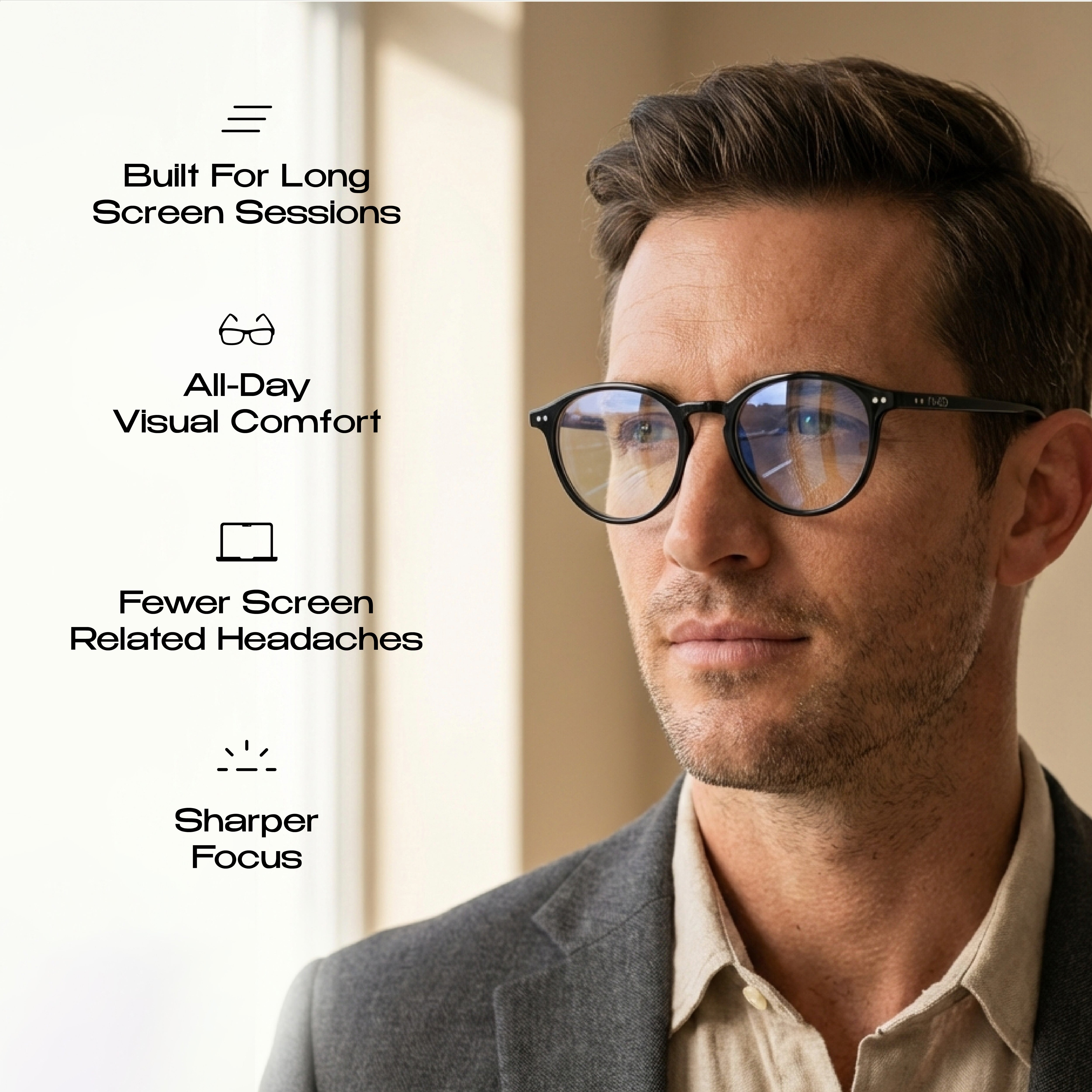 NAKD Day — Blue Light Glasses for Screens (Negative Ion Frames)