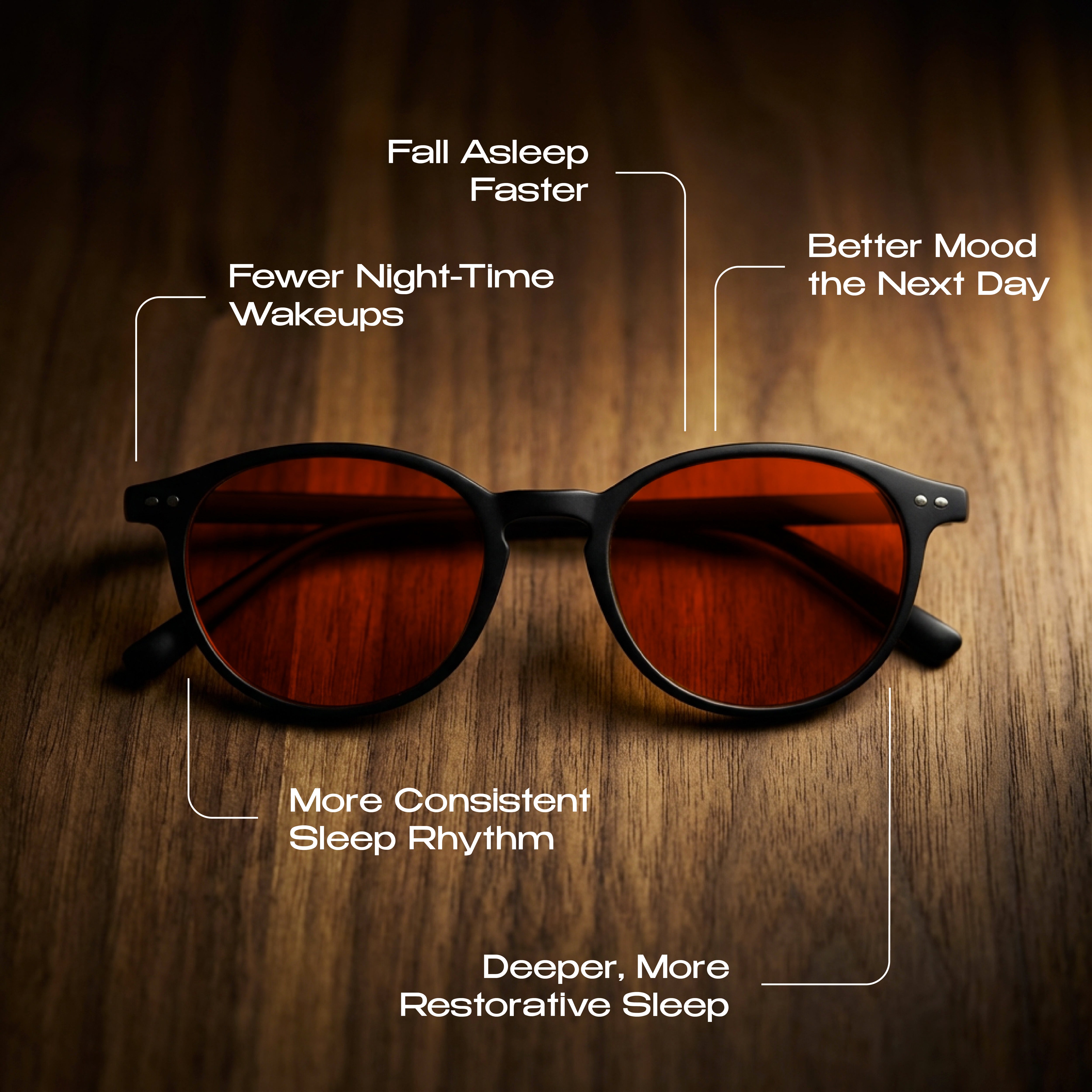 NAKD Night — Sleep Blue Light Glasses (Blocks Blue + Green Light)